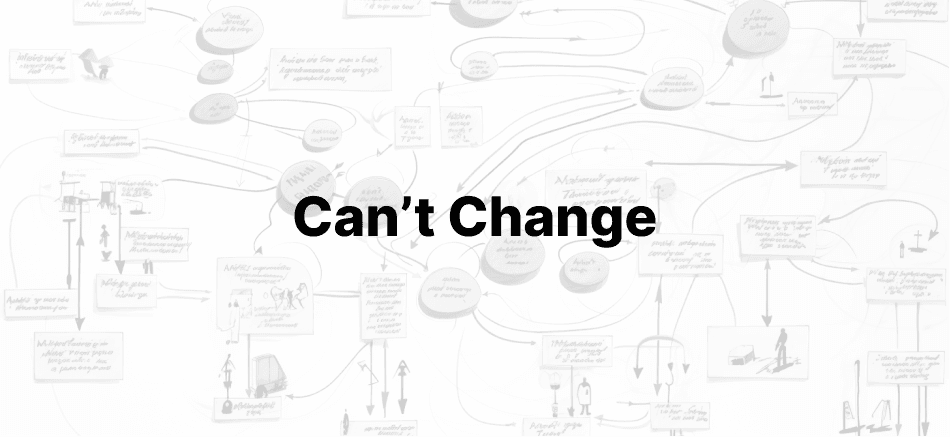 'I just can’t change'