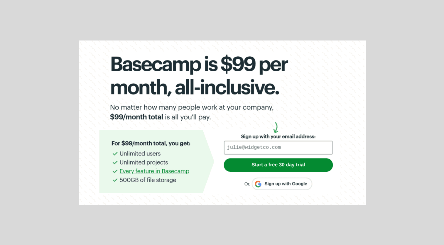 Fixed / flat-rate pricing model