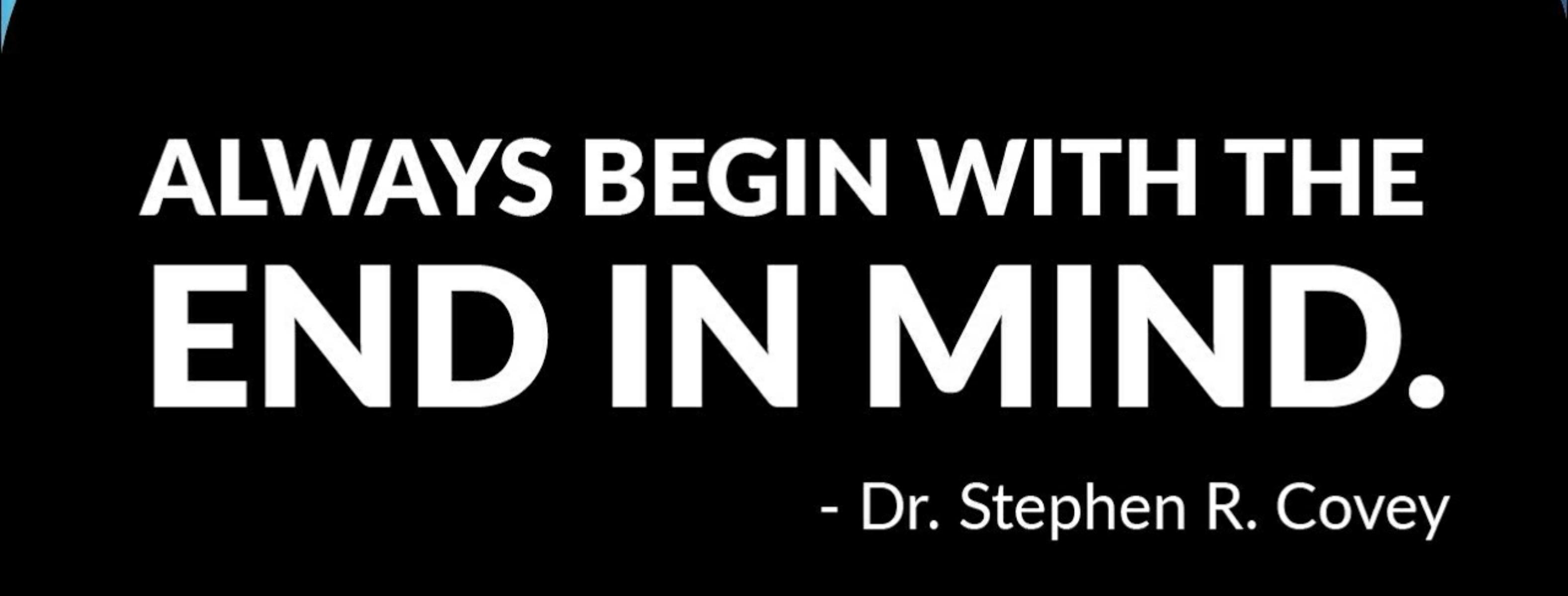 Where To Begin With The End In The Mind ?