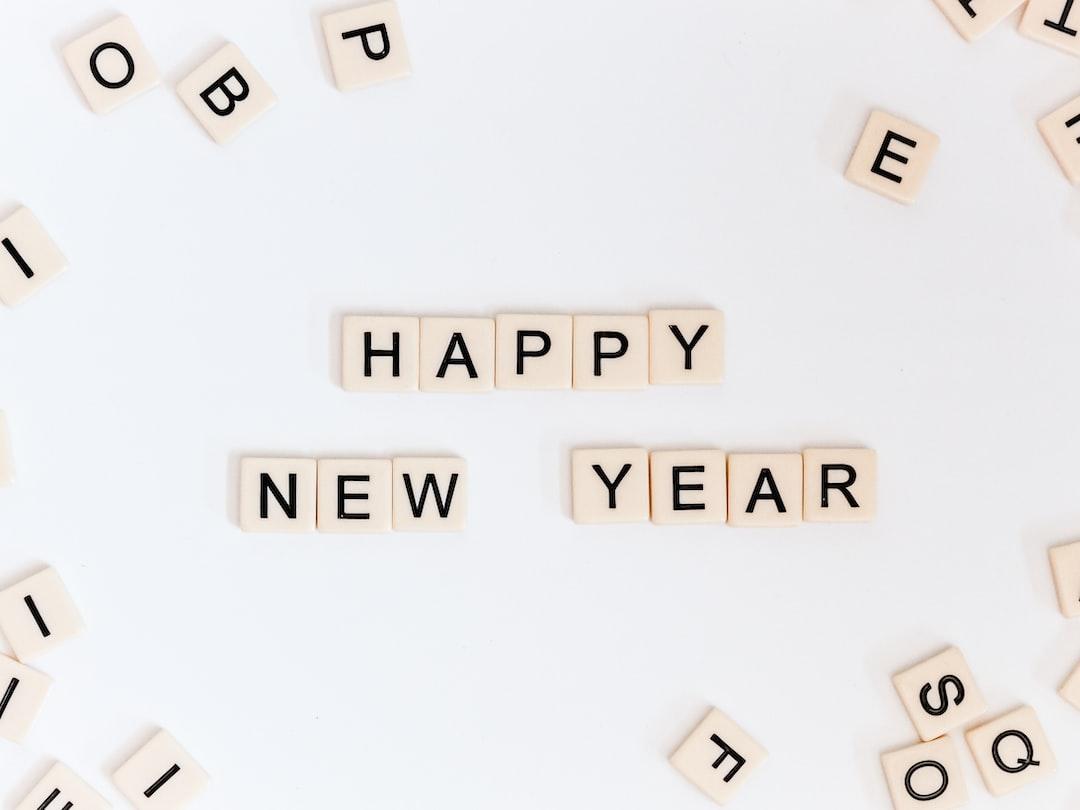 Happy new year, happy new you!