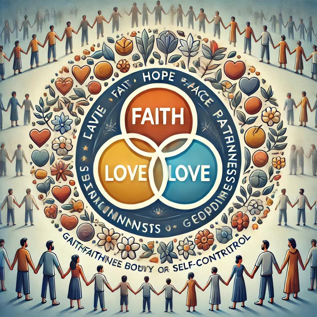 Three Virtues, Nine Varieties of Fruit, One Body.