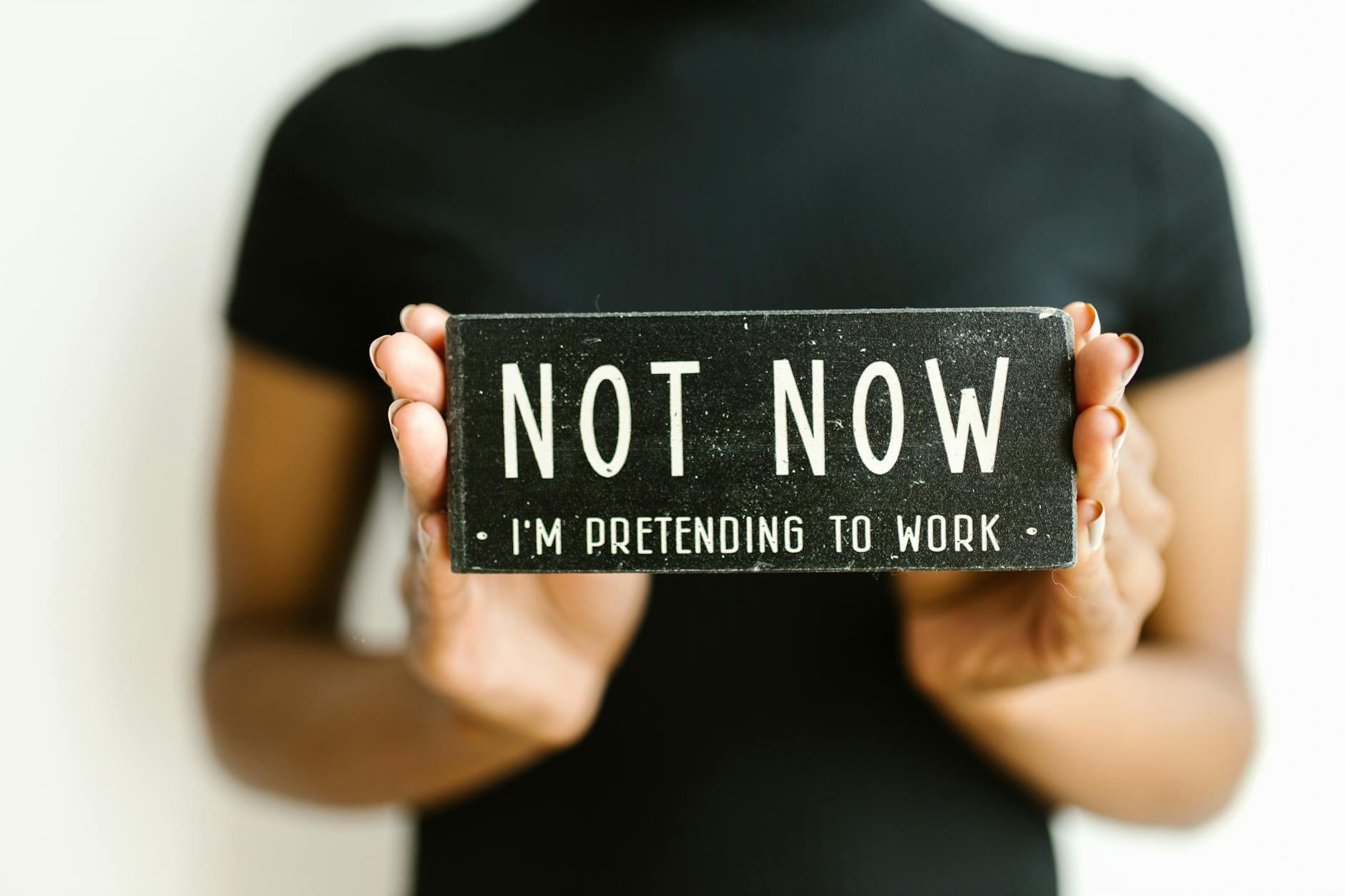 The ‘Not Now’ Strategy for Chronic Over-Agreements