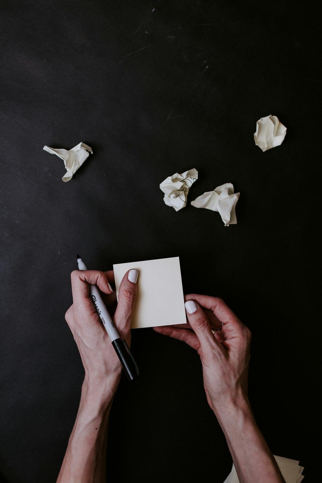 Write down your goals