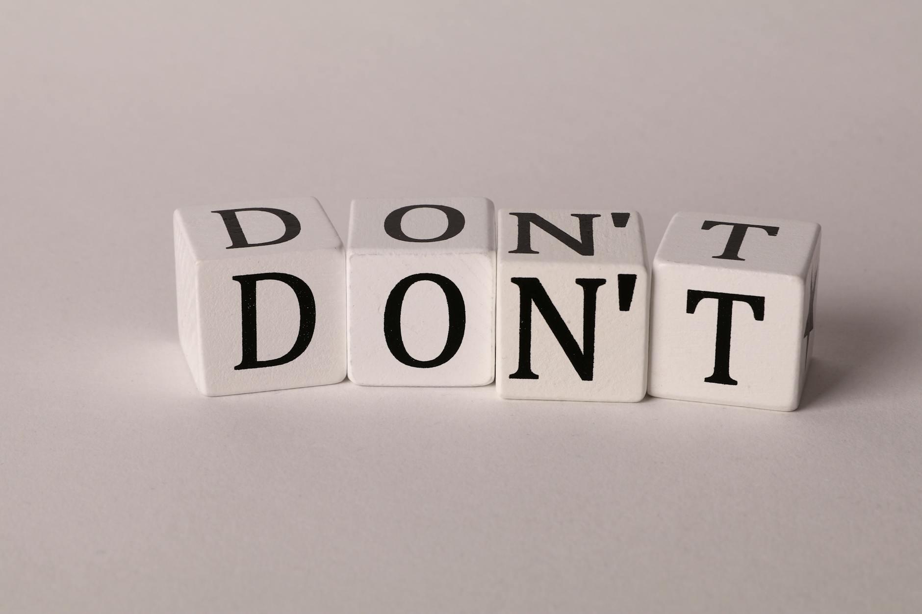 Don't Be a Perfectionist