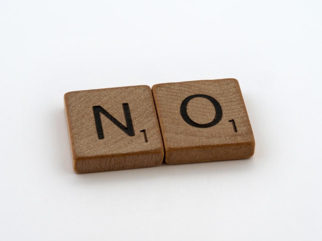 5. Use the list to say no