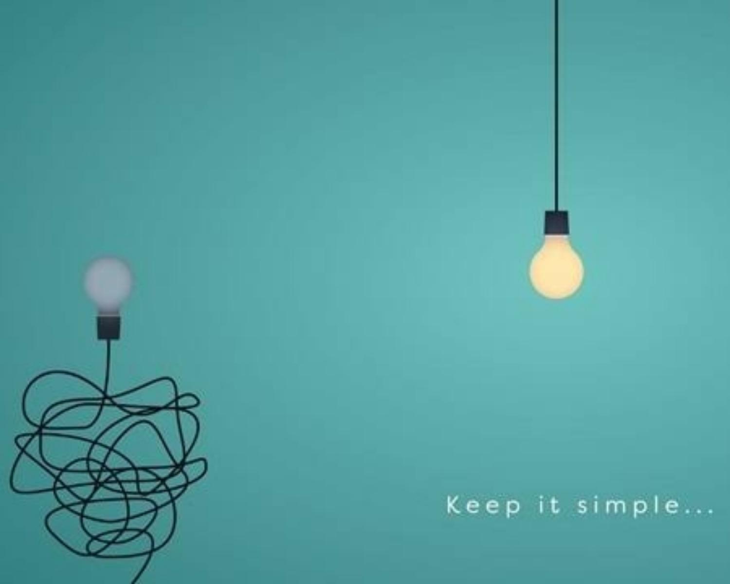 Design with simplicity 