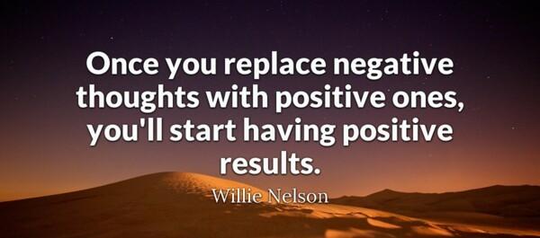 4. Replace your thoughts with more positive thoughts
